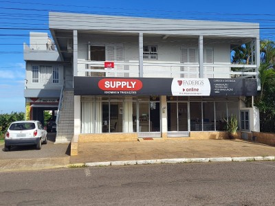 Sala comercial mais apartamento Bairro Canabarro - Teut&ocirc;nia/RS